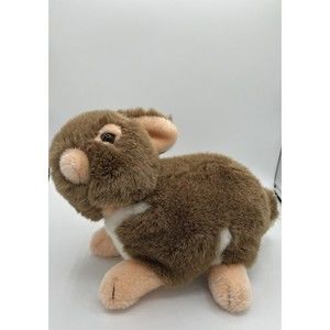 Vintage Wondertreats Plush Easter Bunny Brown Peach Medium Rabbit